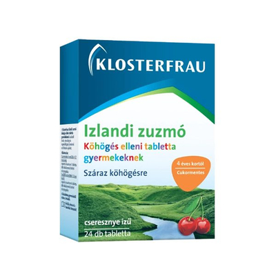 Klosterfrau Izlandi zuzmó köhögés elleni tabletta gyermekeknek 24 db