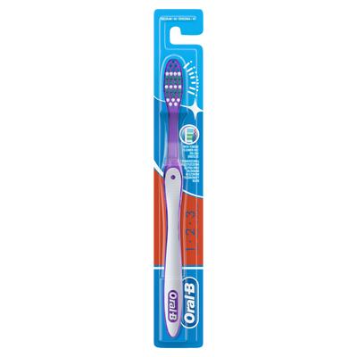 ORAL-B 1-2-3 Shiny Clean Medium fogkefe 1db