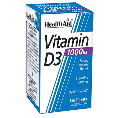 HealthAid D3-Vitamin 1000 IU tabletta 120 db
