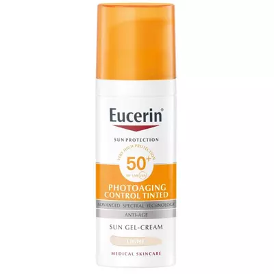 EUCERIN Sun Photoaging Control színezett napozókrém arcra light FF50+ 50 ml