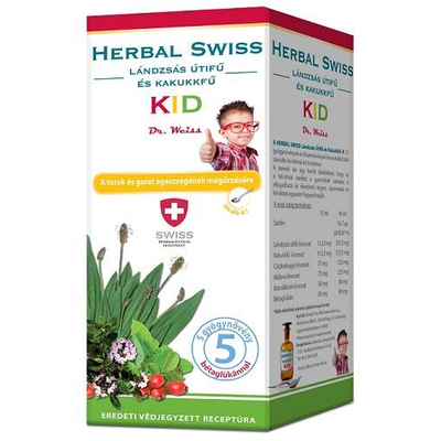 Herbal Swiss KID étrendkiegészítő szirup 150 ml