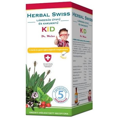 Herbal Swiss KID étrendkiegészítő szirup 300 ml