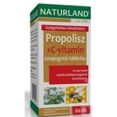 Naturland Propolisz+C-vitamin tabletta 60 db