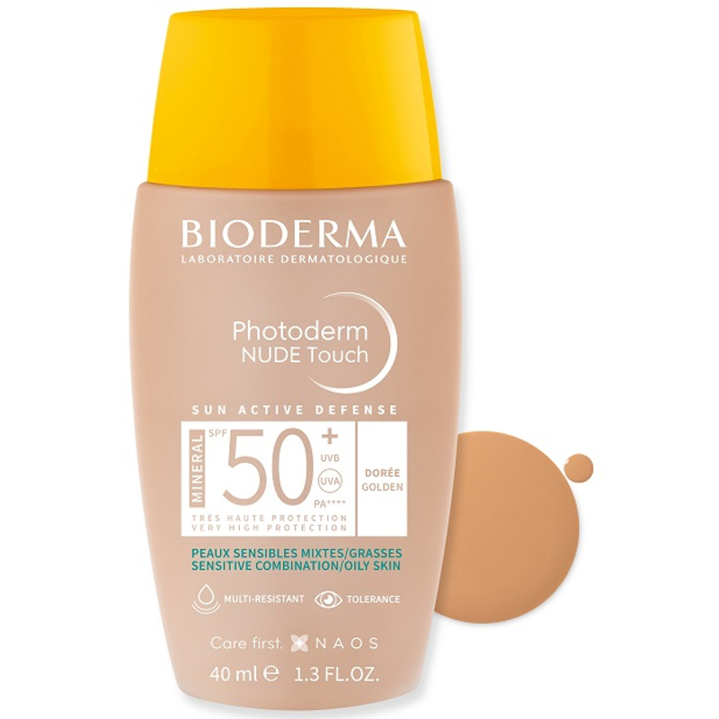 BIODERMA Photoderm Nude Touch Mineral arany SPF50+ 40 ml