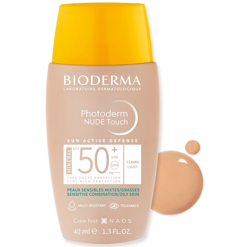 BIODERMA Photoderm Nude Touch Mineral világos SPF50+ 40 ml