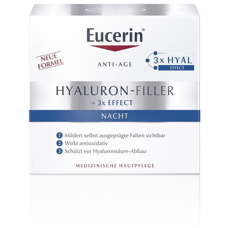 EUCERIN Hyaluron-Filler ráncfeltöltő éjszakai arckrém 50 ml