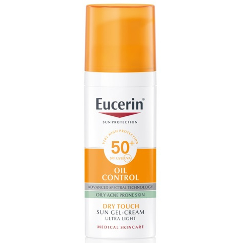 EUCERIN Sun Oil Control napozó krém-gél arcra FF50+ 50 ml