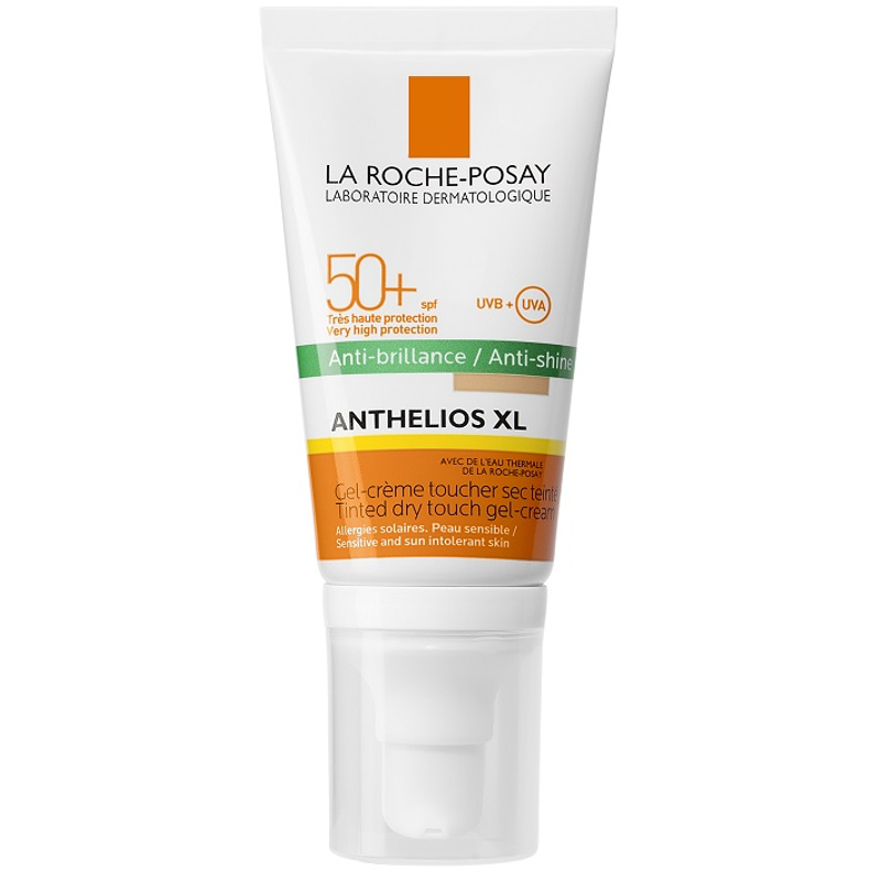 LA ROCHE-POSAY Anthelios mattító hatású gél-krém arcra színezett SPF50+ 50 ml