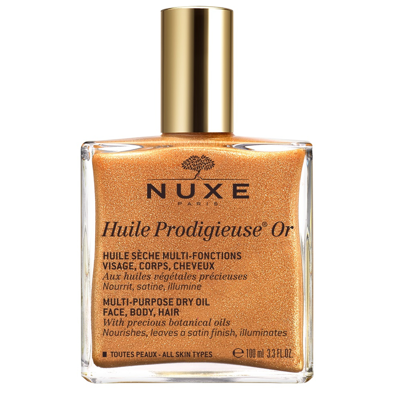 NUXE Huile Prodigieuse többfunkciós arany-csillámos szárazolaj arcra, testre, hajra 100 ml