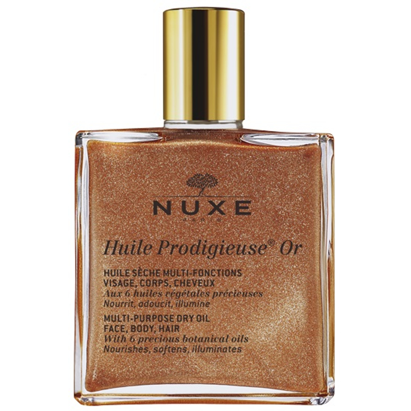 NUXE Huile Prodigieuse többfunkciós arany-csillámos szárazolaj arcra, testre, hajra 50 ml