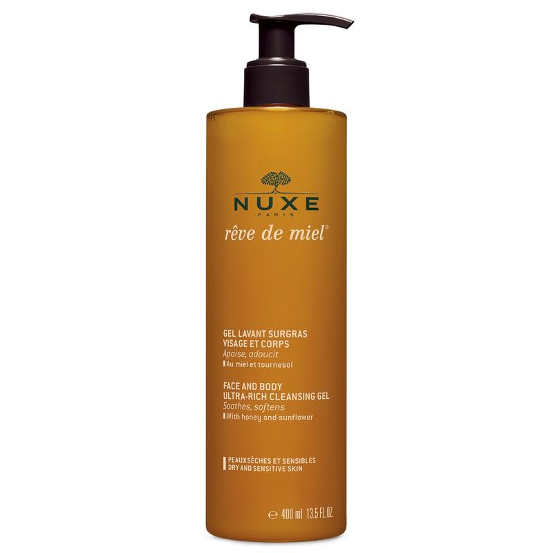 NUXE Reve de Miel ultra gazdag arc- és testlemosó gél 400 ml