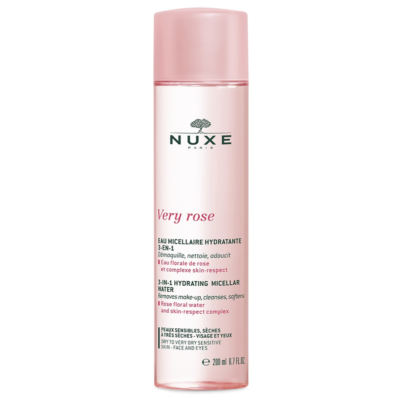NUXE Very Rose 3:1 hidratáló micellás víz száraz bőrre 200 ml