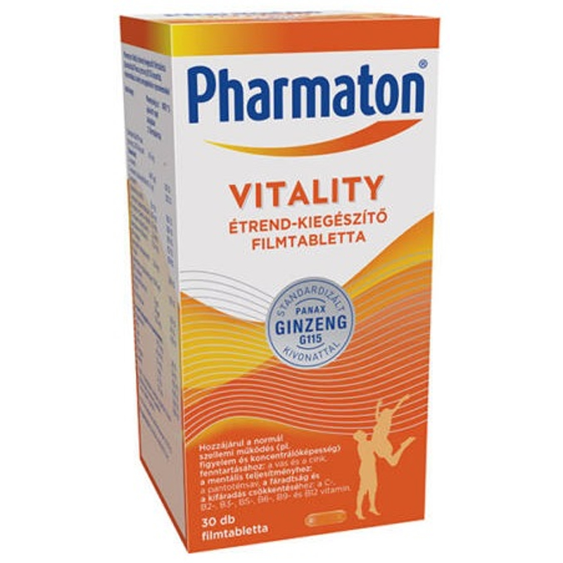 Pharmaton Vitality étrendkiegészítő filmtabletta 30 db