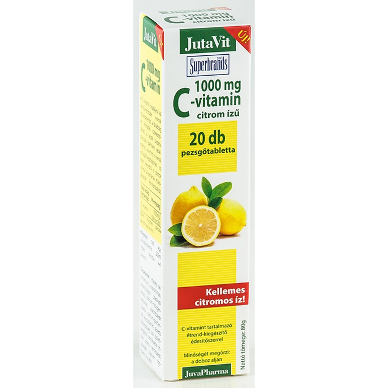 JutaVit C-vitamin 1000 mg pezsgőtabletta 20 db