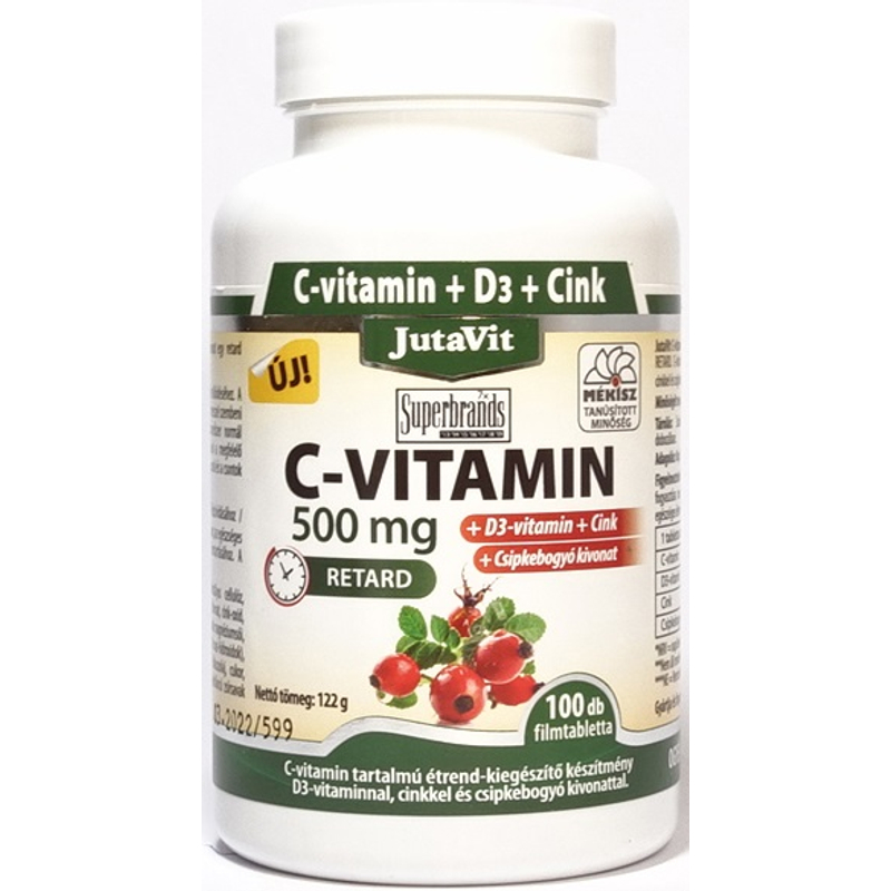 JutaVit C-vitamin 500 mg rágótabletta 100 db