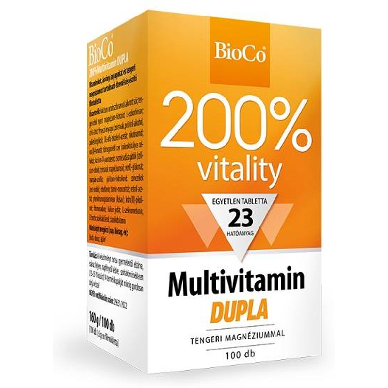 BioCo 200% Multivitamin DUPLA filmtabletta 100 db