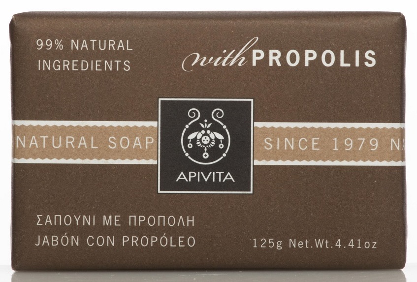 APIVITA Natúr szappan propolisszal, zsíros bőrre 125 g