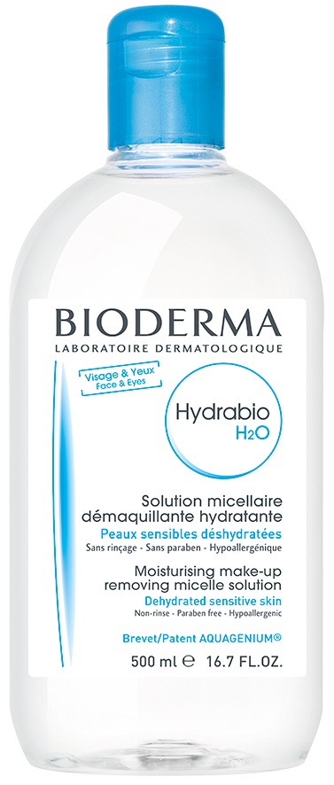 BIODERMA Hydrabio H2O arc-és sminklemosó vízhiányos bőrre 500 ml
