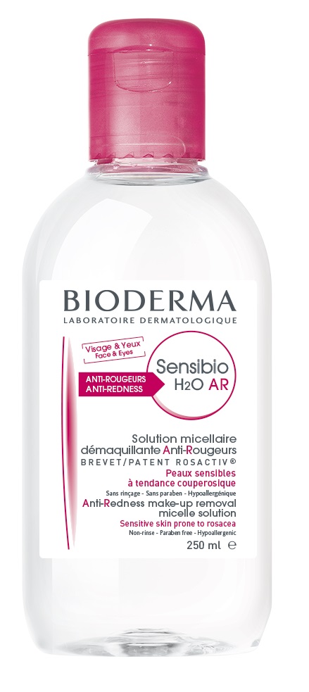 BIODERMA Sensibio H2O AR arc-és sminklemosó rosaceára hajlamos bőrre 250 ml