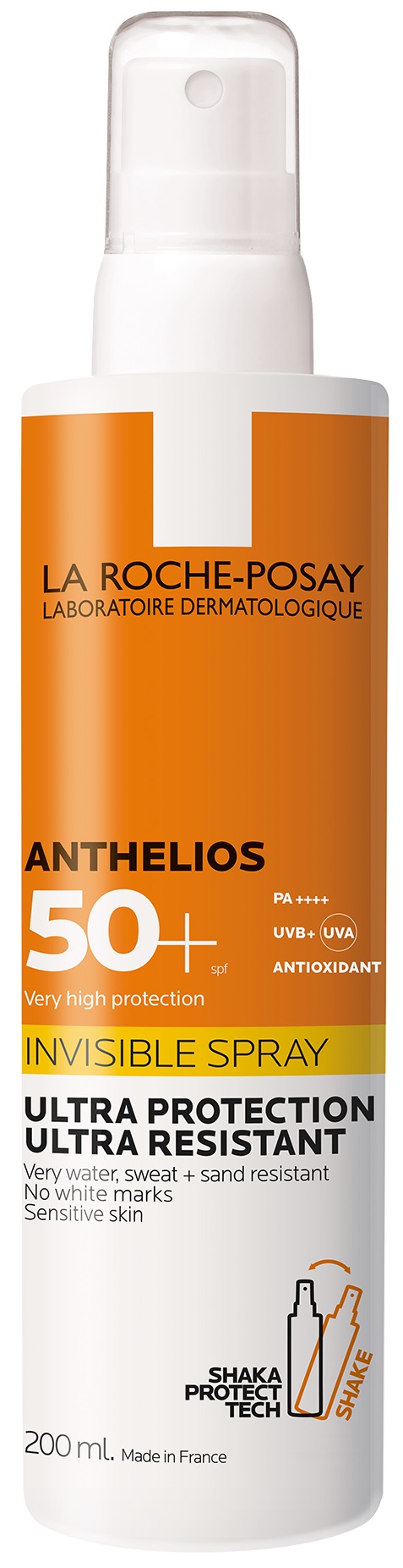 LA ROCHE-POSAY Anthelios Shaka láthatatlan napvédő spray SPF50+ 200 ml