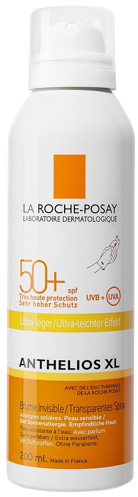 LA ROCHE-POSAY Anthelios XL frissítő napvédő test-és arcpermet SPF50+ 200 ml