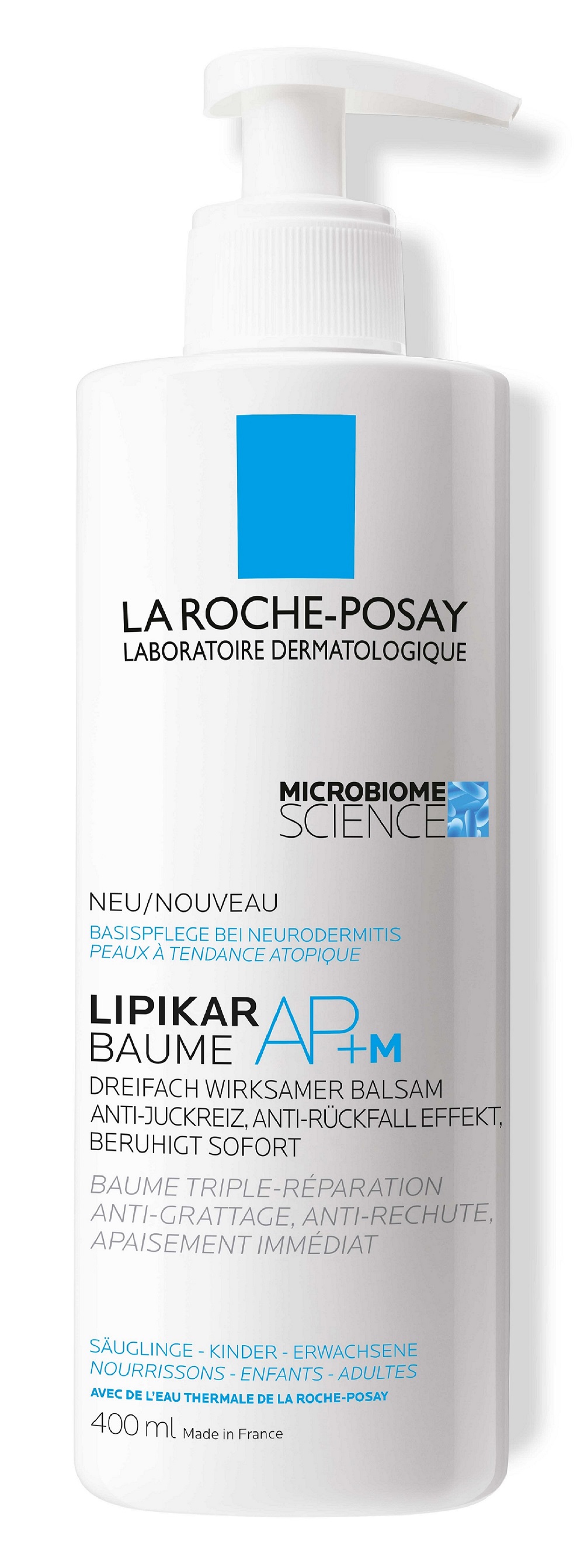 LA ROCHE-POSAY Lipikar Baume AP+M lipidpótló testápoló balzsam 400 ml