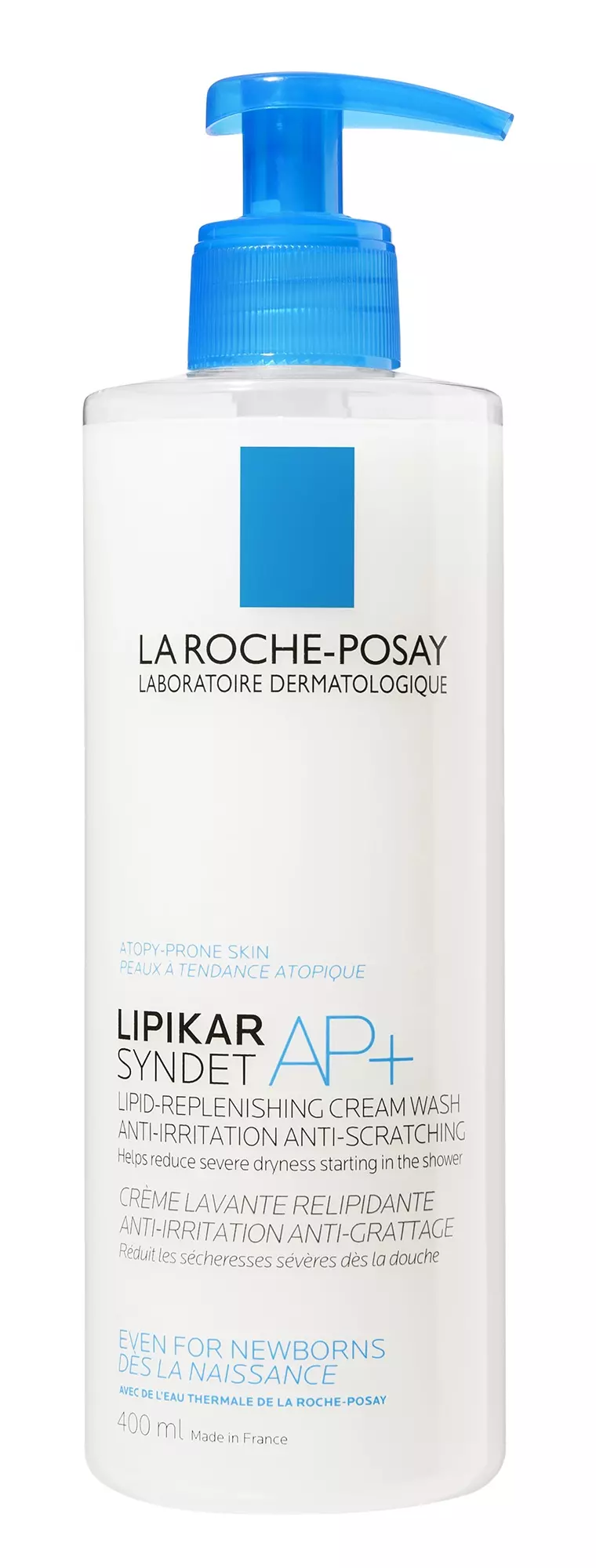 LA ROCHE-POSAY Lipikar Syndet AP+ lipidpótló krém-tusfürdő 400 ml