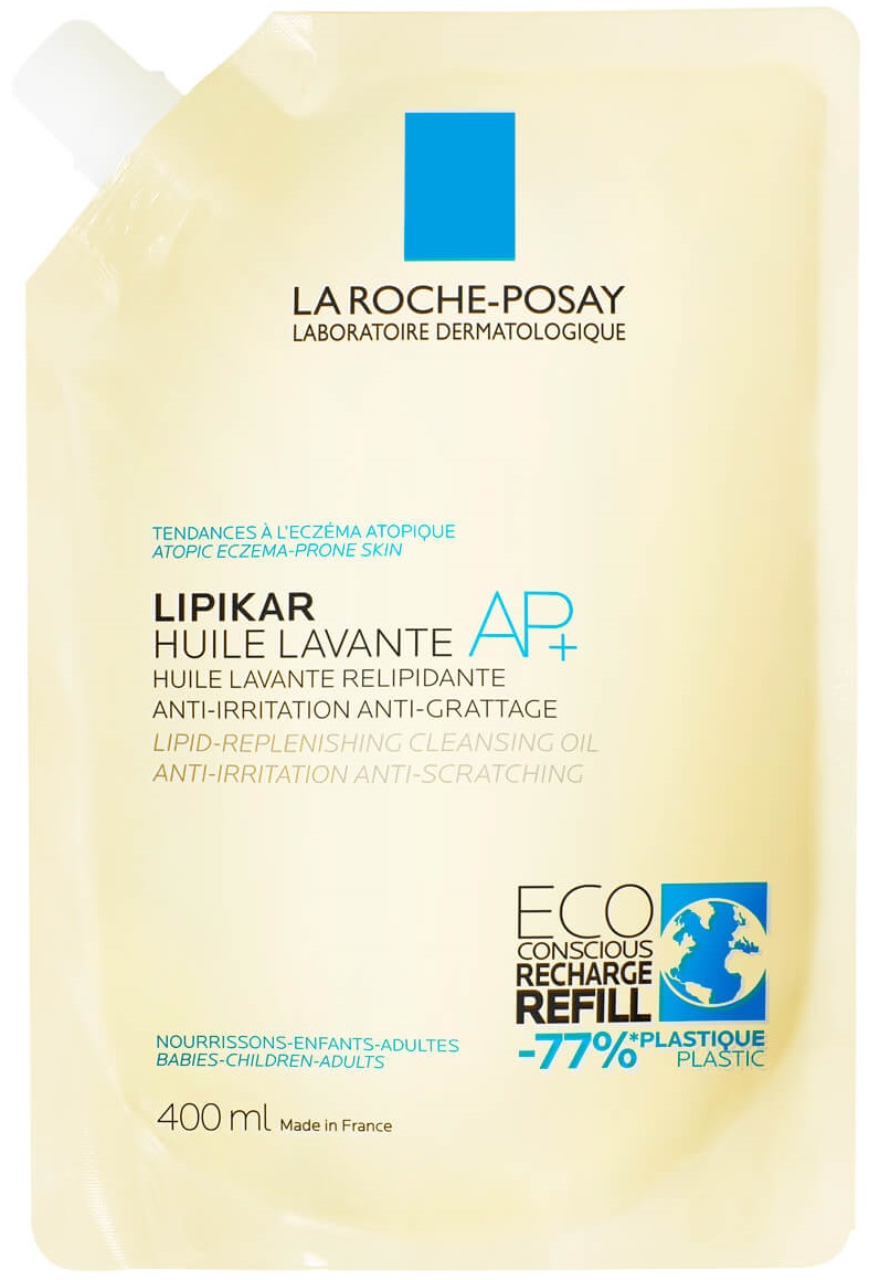 LA ROCHE-POSAY Lipikar tusfürdő olaj AP+ utántöltő 400 ml
