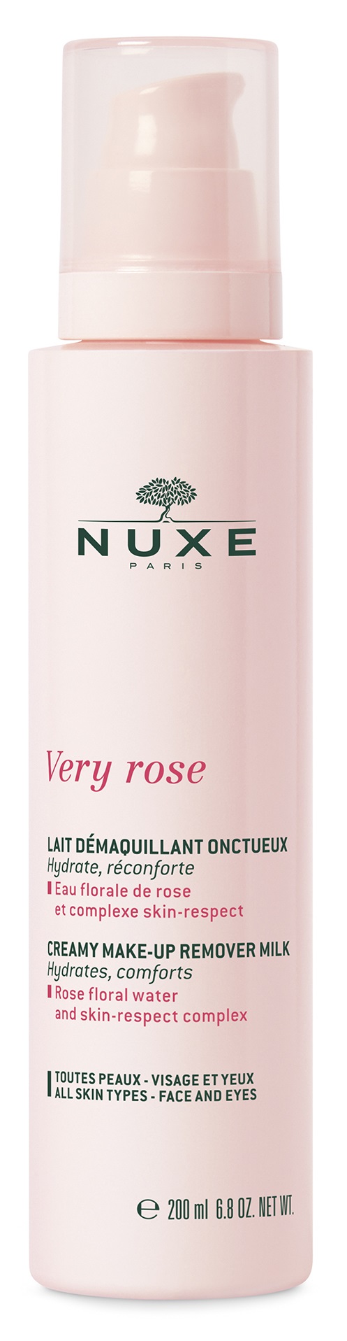 NUXE Very Rose krémes sminkeltávolító tej 200 ml