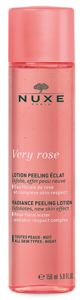 NUXE Very Rose ragyogásfokozó éjszakai peeling lotion 150 ml