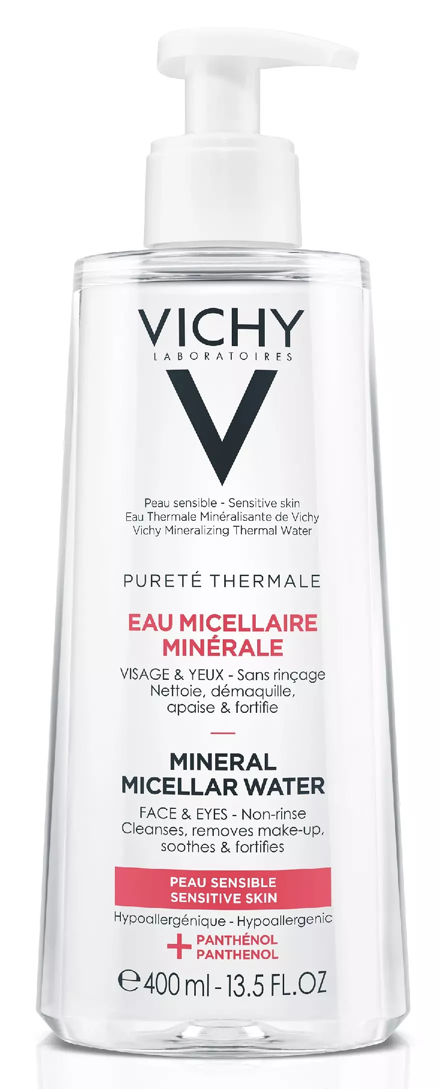 VICHY Pureté Thermale micellás arctisztító víz érzékeny bőrre 400 ml