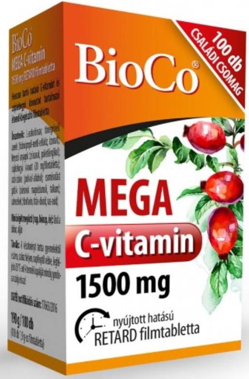 BioCo Mega C-vitamin 1500 mg Retard 100 db