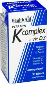 HealthAid K-vitamin Komplex D3-vitaminnal tabletta 30 db