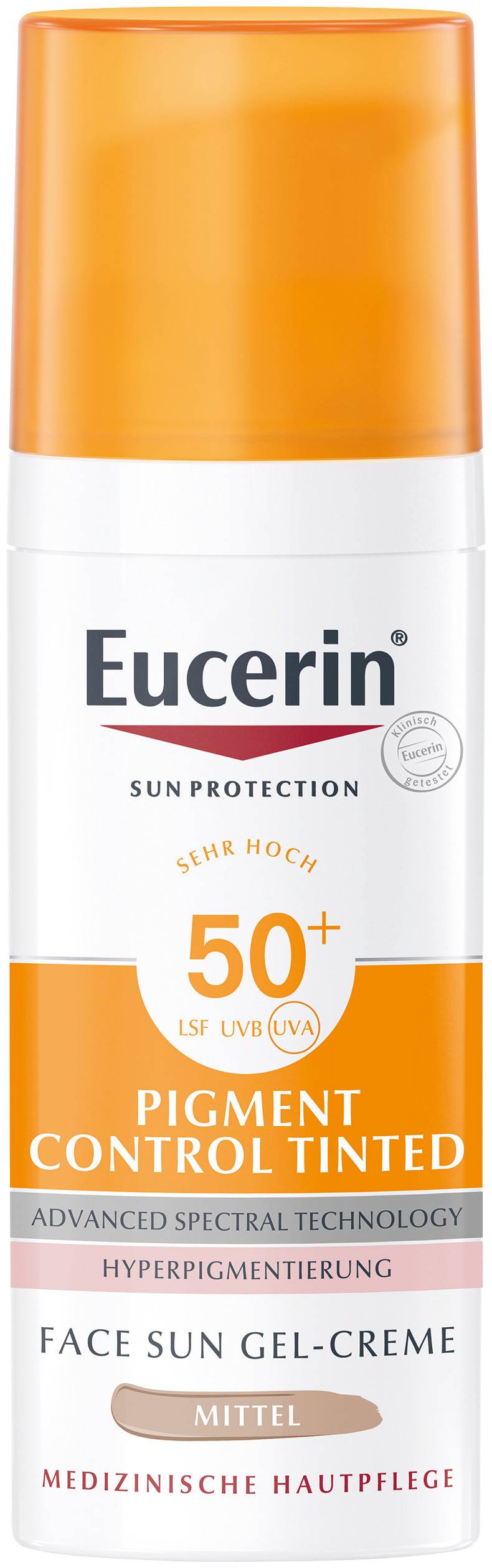 EUCERIN Sun Pigment Control színezett napozókrém arcra medium FF50+ 50 ml